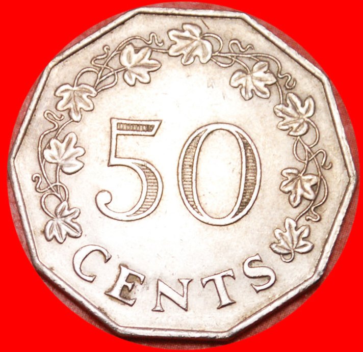  * GROSSES BELAGERUNGS-DENKMAL 1565★MALTA★ 50 CENTS 1972! OHNE VORBEHALT!   