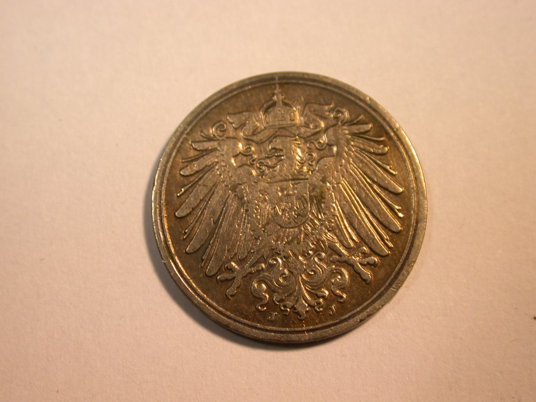 F10  KR  1 Pfennig 1897 J in f.ss  Originalbilder   