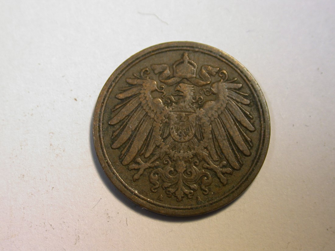  F10  KR  1 Pfennig 1898 A in ss    Originalbilder   