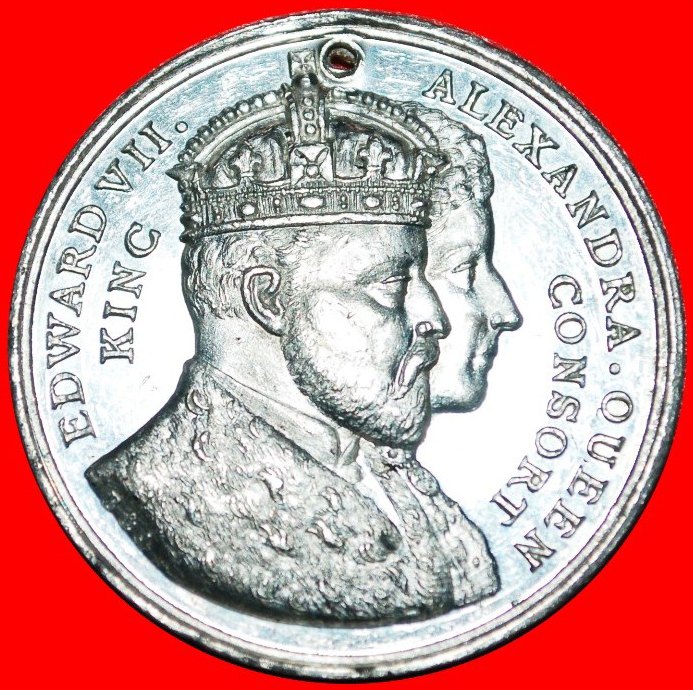 • CORONATION EDWARD VII AND ALEXANDRA: UNITED KINGDOM ★ 1902 RARE PROOF! LOW START ★ NO RESERVE!