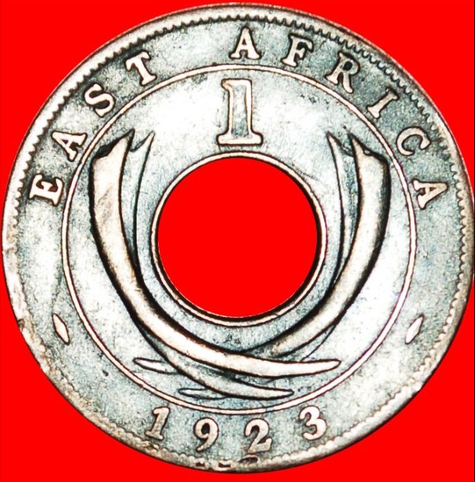  • GREAT BRITAIN HOLE: EAST AFRICA ★ 1 CENT 1923! George V (1911-1936) LOW START★ NO RESERVE!   
