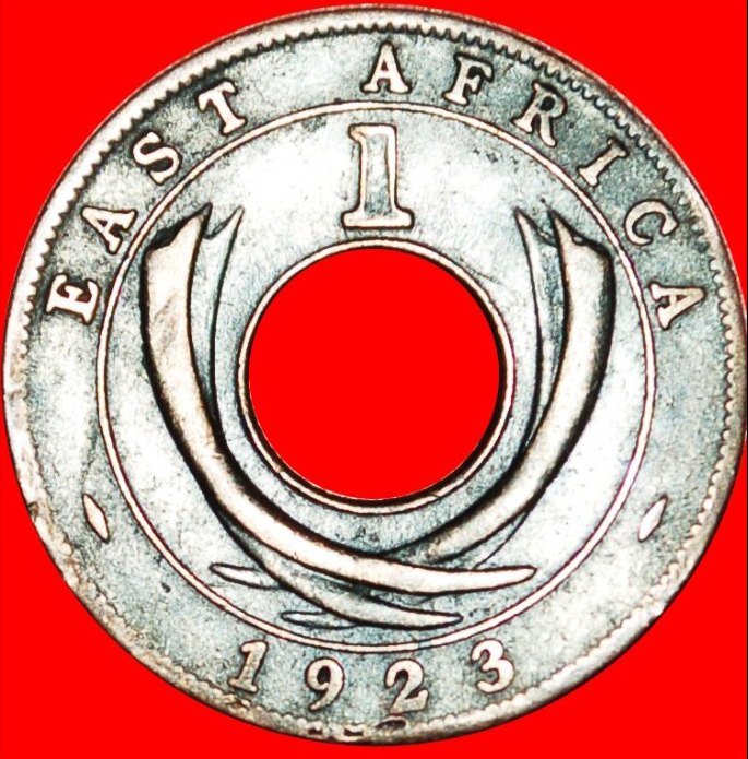  Ⰶ 2 sold GREAT BRITAIN HOLE: EAST AFRICA ★ 1 CENT 1923! George V (1911-1936) LOW START★ NO RESERVE!   