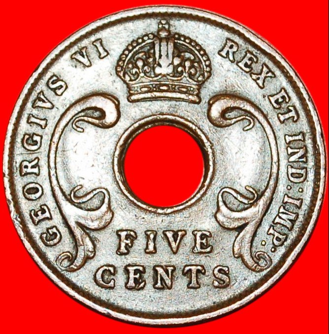 Ⰶ SOUTH AFRICA: EAST AFRICA ★5 CENTS 1943SA! WAR TIME (1939-1945) LOW START★ NO RESERVE!   