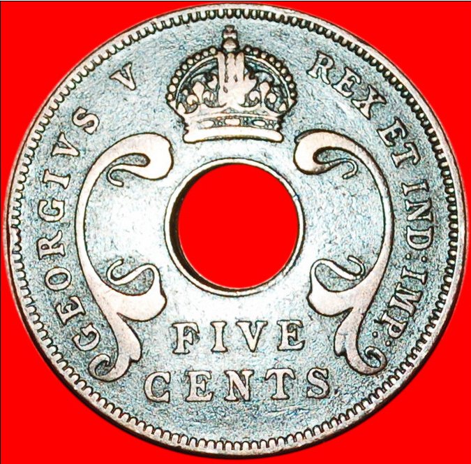 Ⰶ GREAT BRITAIN HOLE: EAST AFRICA ★5 CENTS 1933! George V (1911-1936) LOW START★ NO RESERVE!