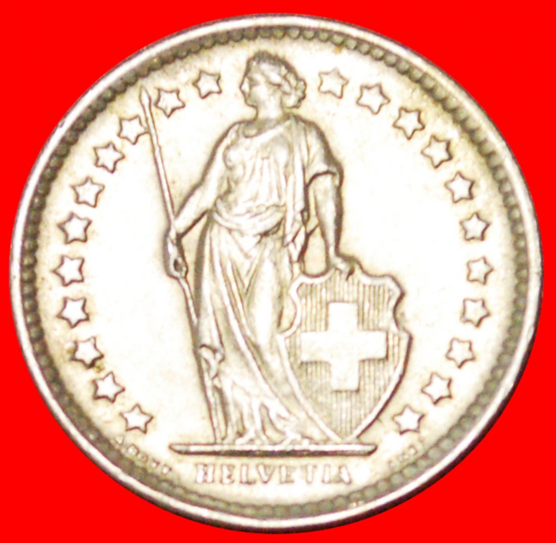  • SILBER (1875-1967): SCHWEIZ ★ 1/2 FRANKEN 1961B! OHNE VORBEHALT!   