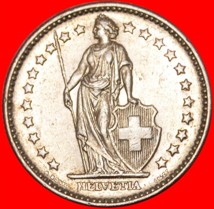  * COIN ALIGNMENT!!! ★SWITZERLAND ★2 FRANCS 1968B WITHOUT STAR! LOW START! ★ NO RESERVE!   