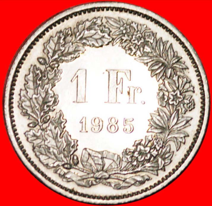 * WITH EXTRA STAR!!!★ SWITZERLAND★ 1 FRANC 1985! LOW START! ★ NO RESERVE!