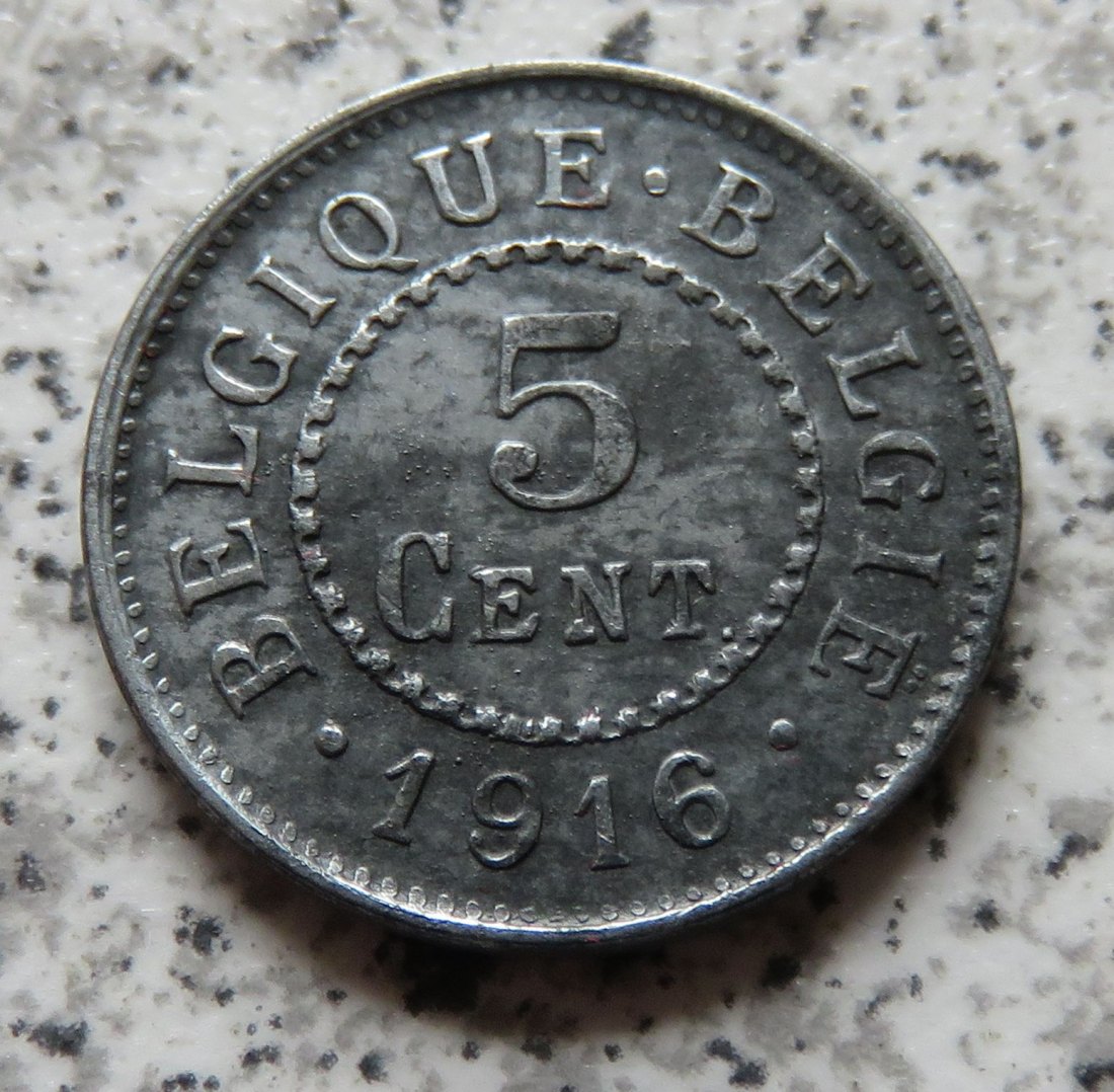  Belgien 5 Centimes 1916   