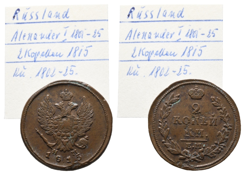  Russland; 2 Kopeken 1815   