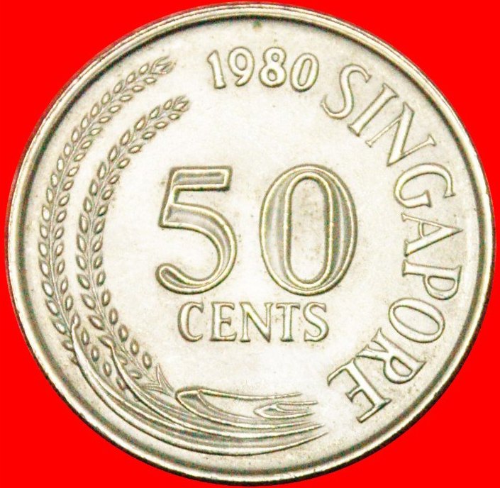  • LIONFISH: SINGAPORE ★ 50 CENTS 1980! UNC! LOW START ★ NO RESERVE!   