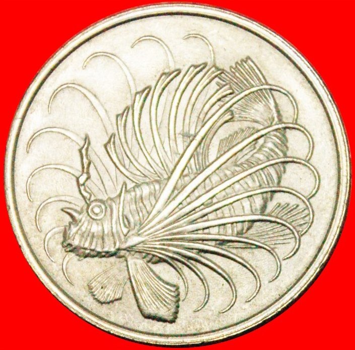  • LIONFISH: SINGAPORE ★ 50 CENTS 1980! UNC! LOW START ★ NO RESERVE!   