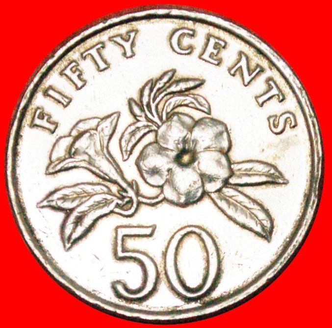  • FLOWER: SINGAPORE ★ 50 CENTS 1987! LOW START ★ NO RESERVE!   