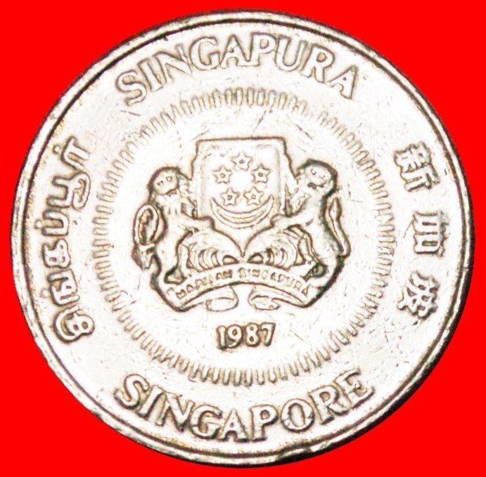  • BLUME: SINGAPUR ★ 50 CENTS 1987! OHNE VORBEHALT!   