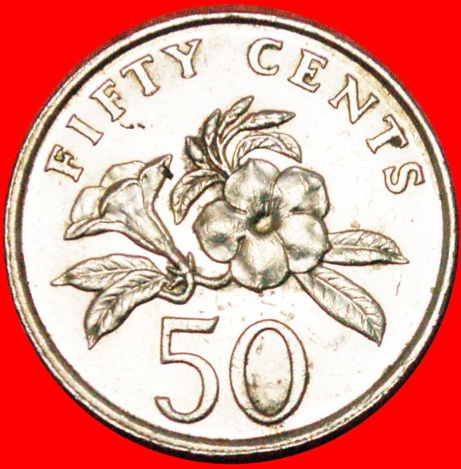  • BLUME: SINGAPUR ★ 50 CENTS 1986! OHNE VORBEHALT!   