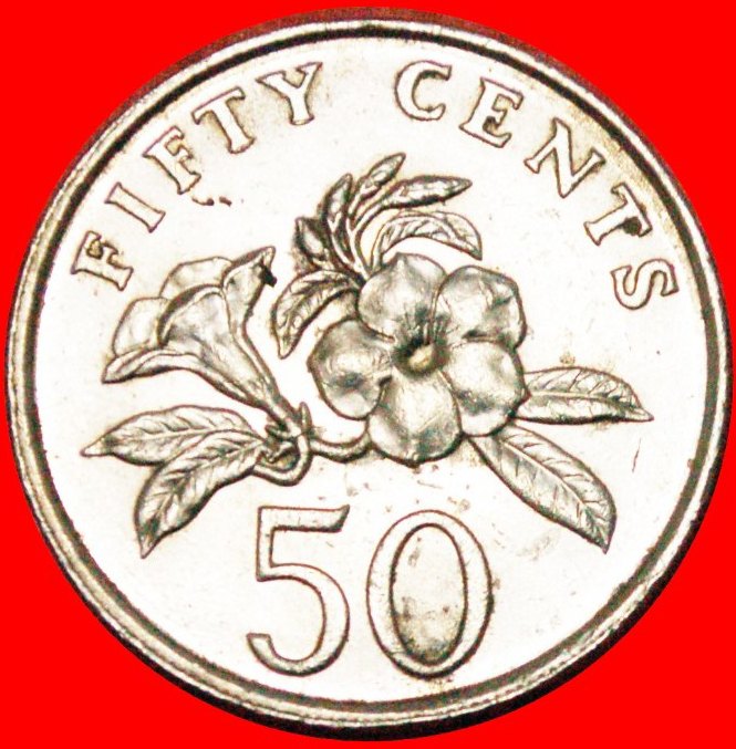  • FLOWER: SINGAPORE ★ 50 CENTS 1986! LOW START ★ NO RESERVE!   