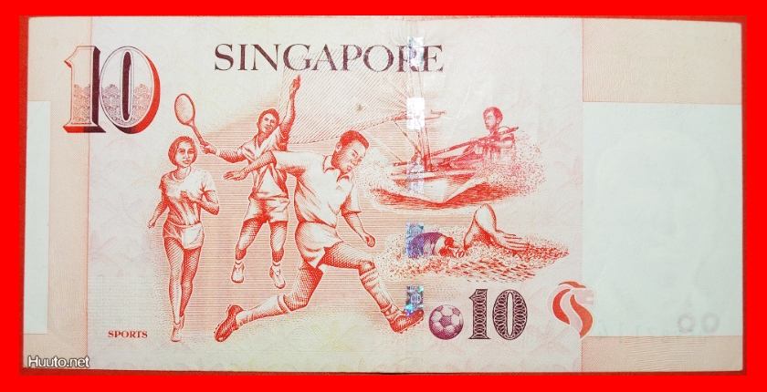  * 1 VERKAUFT SPORT ★ SINGAPUR ★ 10 DOLLARS (1999)! KRF KNACKIG!  OHNE VORBEHALT!   