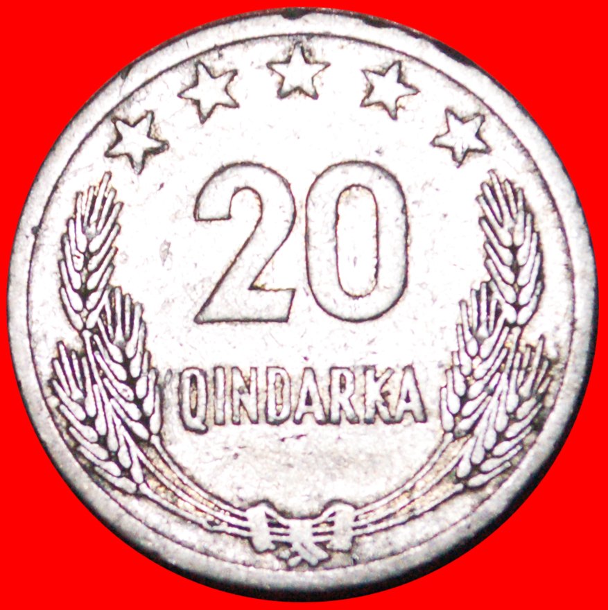  • SOCIALIST REPUBLIC (1945-1990): ALBANIA ★ 20 QINDARKA 1964! LOW START ★ NO RESERVE!   