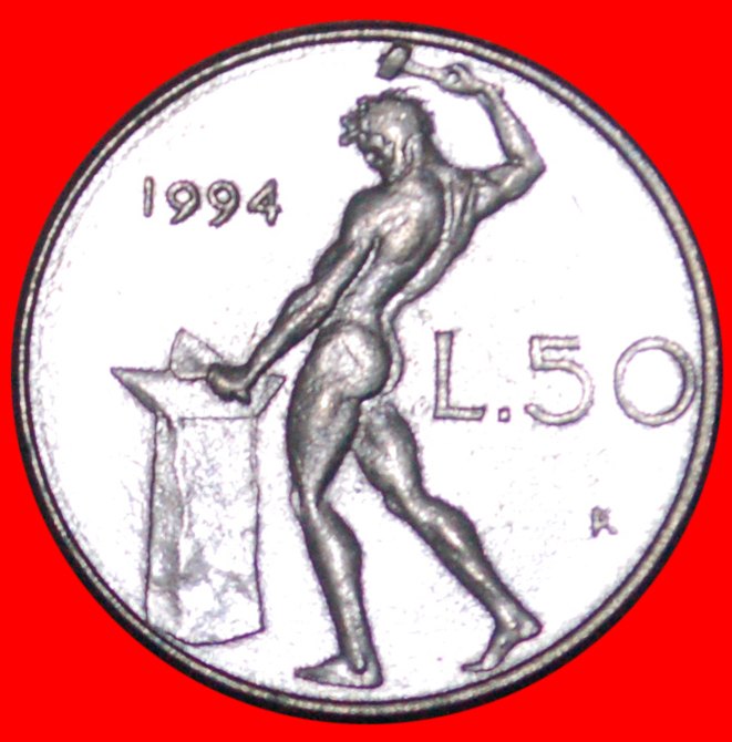 • VULCAN (1990-1995): ITALY ★ 50 LIRAS 1994R! SMALL SIZE! LOW START ★ NO RESERVE!