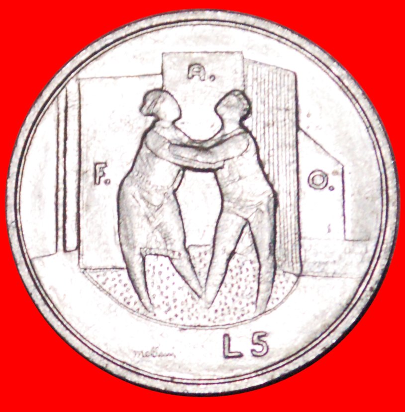 • FAO: SAN MARINO ★ 5 LIRE 1976 VZGL STEMPELGLANZ! OHNE VORBEHALT!