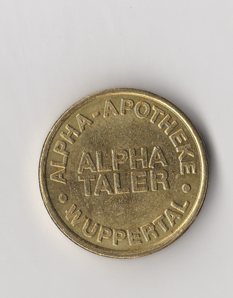  Apotheken Taler   Alpha Taler  Alpha -Apotheke  Wuppertal (M578)   