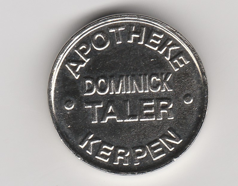  Apotheken Taler  Dominick Taler Kerpen (M579)   