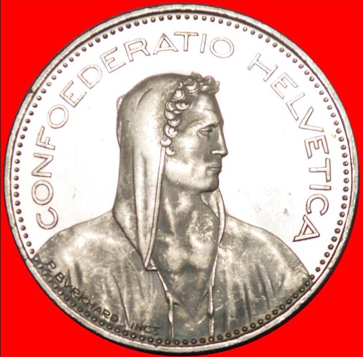 * WILLIAM TELL (1931-2022): SWITZERLAND★5 FRANCS 2013B aUNC! DISCOVERY COIN★LOW START! ★ NO RESERVE!