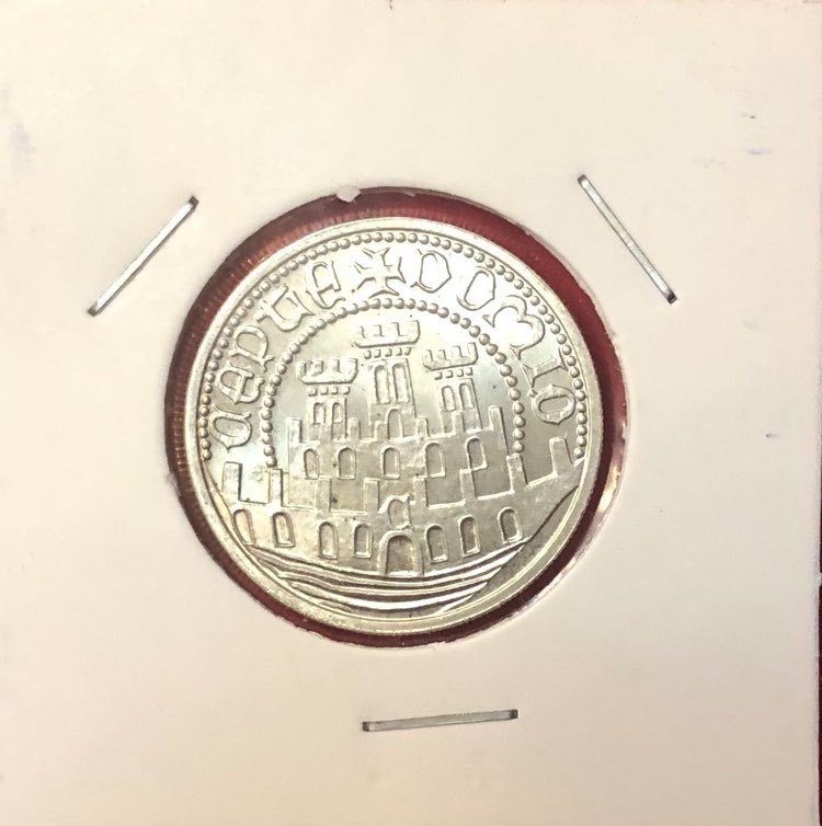 PORTUGAL - 500$00 - SILVER COIN - XVII SCIENCE, ART AND CULTURE EXHIBITION - 1983