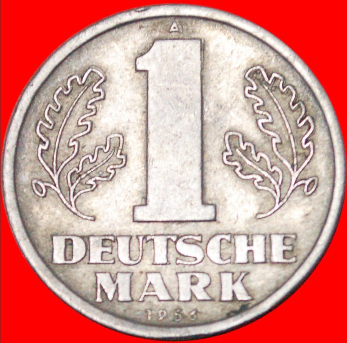  * 2 sold DEUTSCHE MARK (1956-1963)★ GERMANY ★ 1 MARK 1956A! DIE 1! LOW START ★ NO RESERVE!   