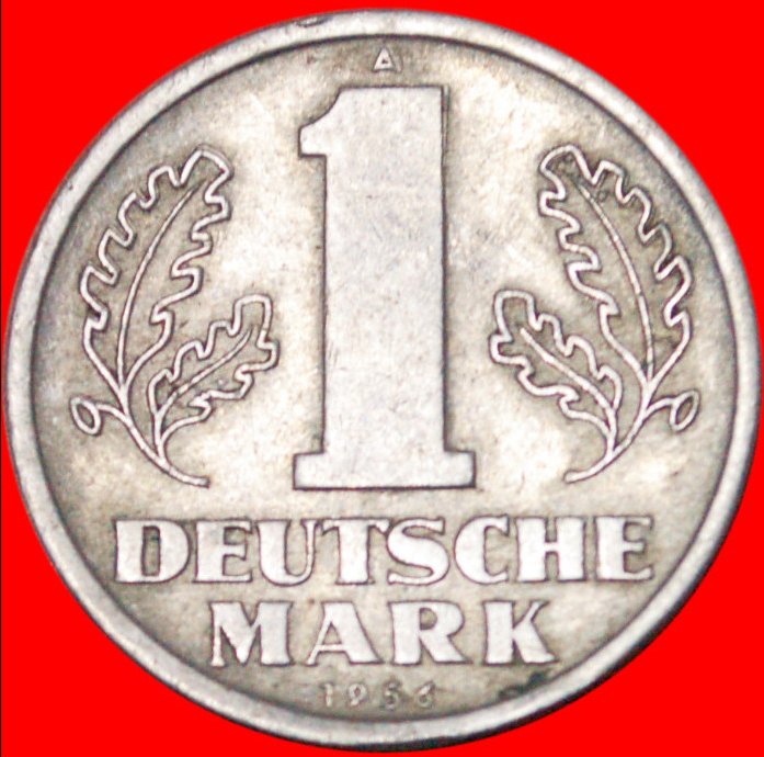 * 2 VERKAUFT DEUTSCHE MARK (1956-1963)★ DEUTSCHLAND ★ 1 MARK 1956A STEMPEL 1! OHNE VORBEHALT!