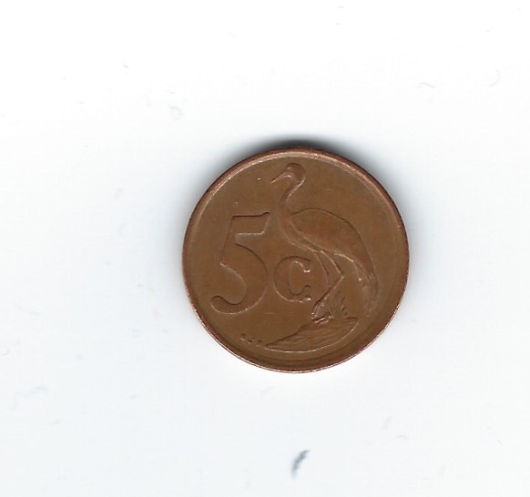  Südafrika 5 Cents 1997   