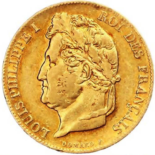 Frankreich Louis Philippe 1830-1848. 20 Francs 1840 GOLD
