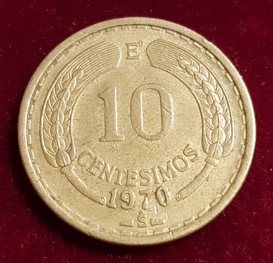  5605(5) 10 Centesimos (Chile) 1970 in ss-vz ...................................... von Berlin_coins   