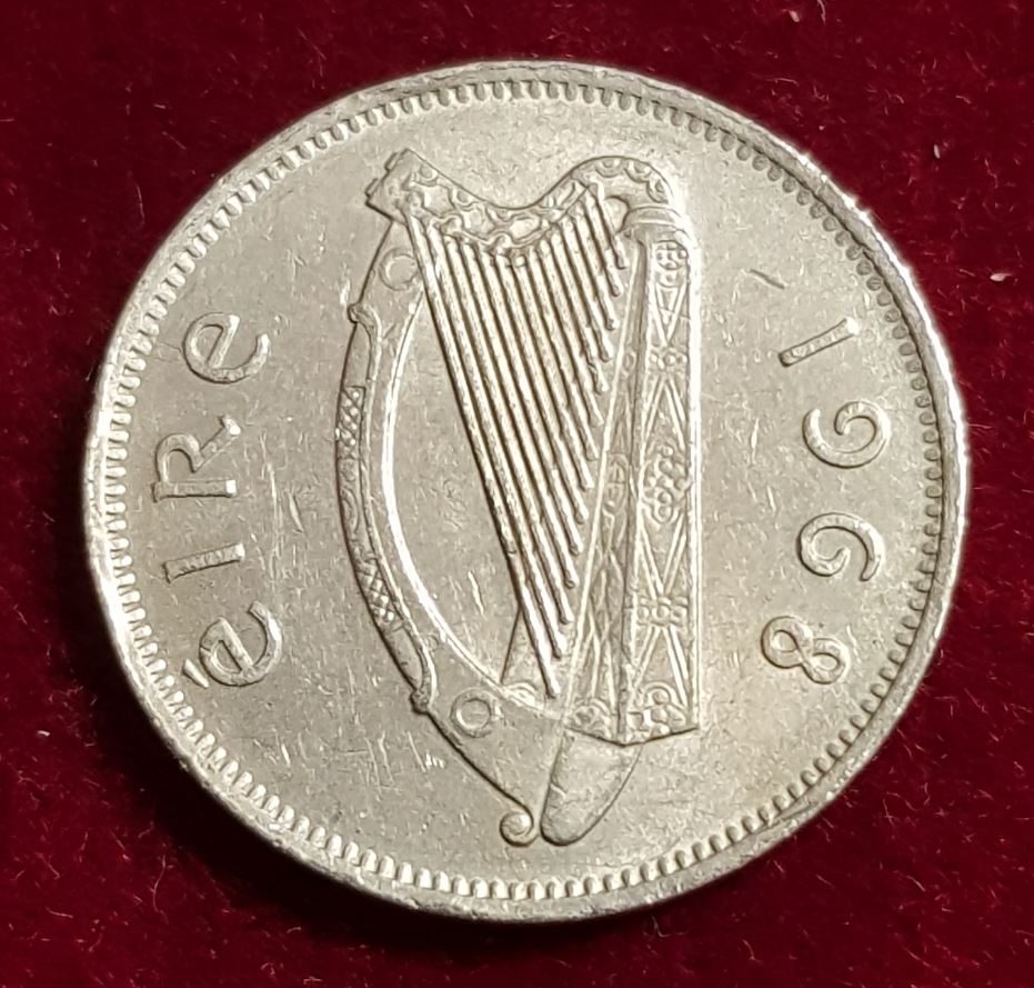  12112(10) 6 Pingin/Pence (Irland / Wolfshund) 1968 in vz .......................... von Berlin_coins   