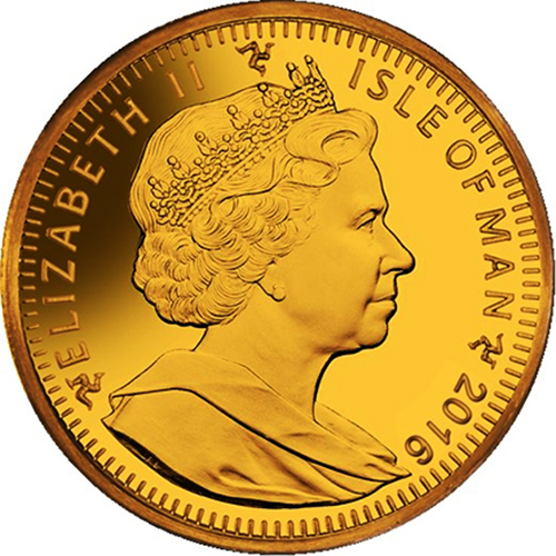Großbritannien-Isle of Man, Elizabeth II. Seit 1952. Angel 2016. 1 Oz GOLD