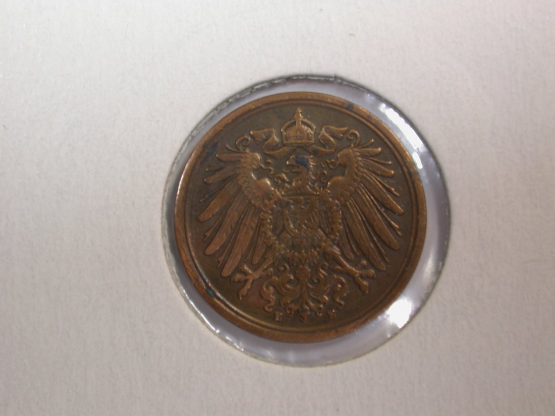  F-02  KR  1 Pfennig 1895 E in ss/ss+    Originalbilder   