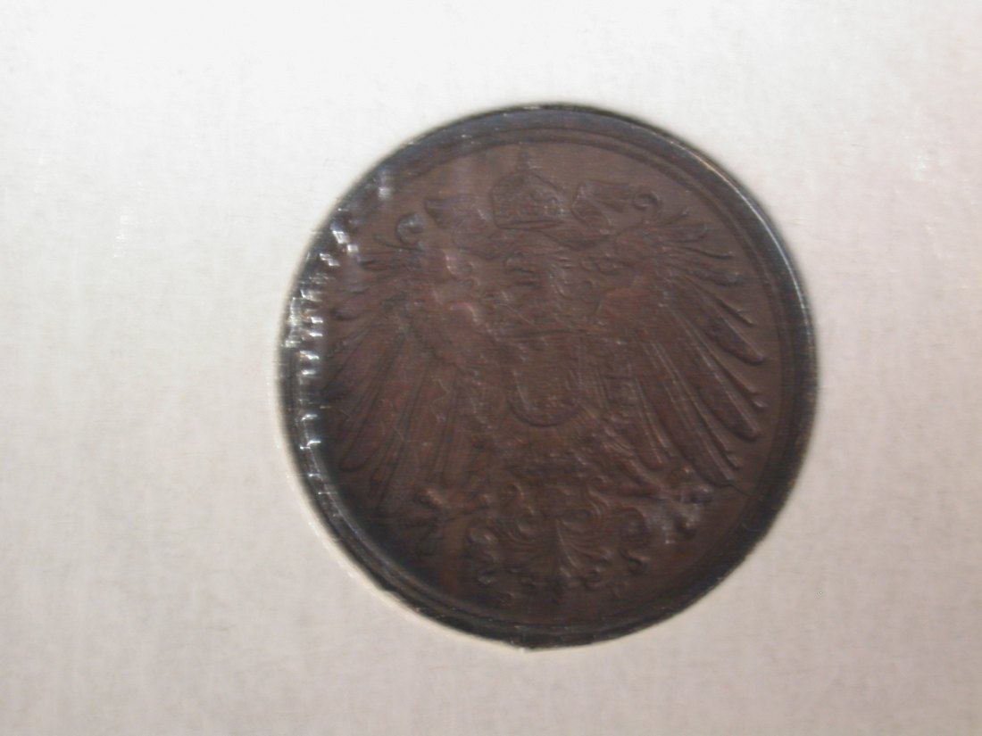  F-02  KR  1 Pfennig 1898 D in vz+/vz-st   Originalbilder   