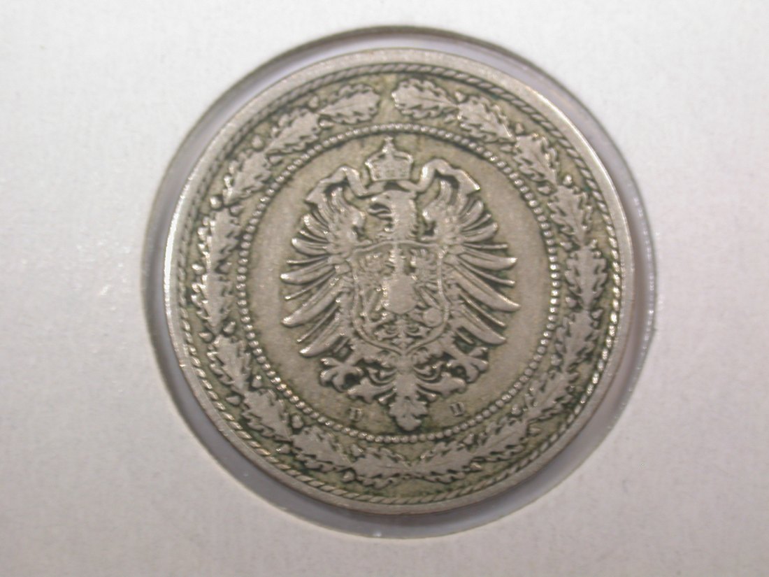  F-02  KR  20 Pfennig  1888 D in ss/ss+  Originalbilder   