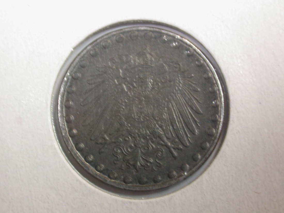  F-02  KR  10 Pfennig Ersatzmünze Eisen  1921 A in vz-st !!! Erhaltung!!   Originalbilder   