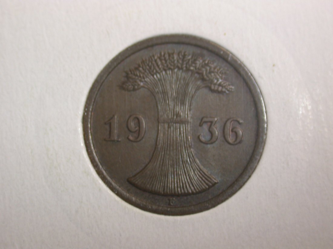  F-02  Weimar  2 Pfennig  1936 F in vz-st  Originalbilder   