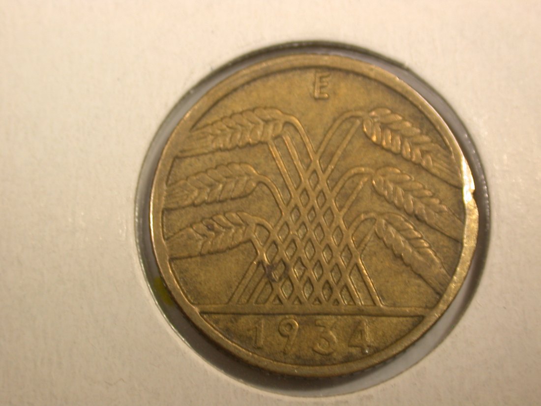  F-02  Weimar  10 Pfennig  1934 E in vz   Originalbilder   