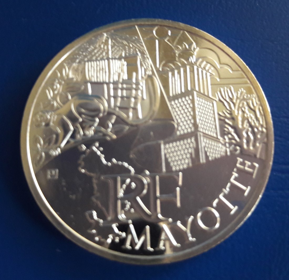  Frankreich - 10 Euro 2011 - aus Regionenserie - Mayotte - Silber   