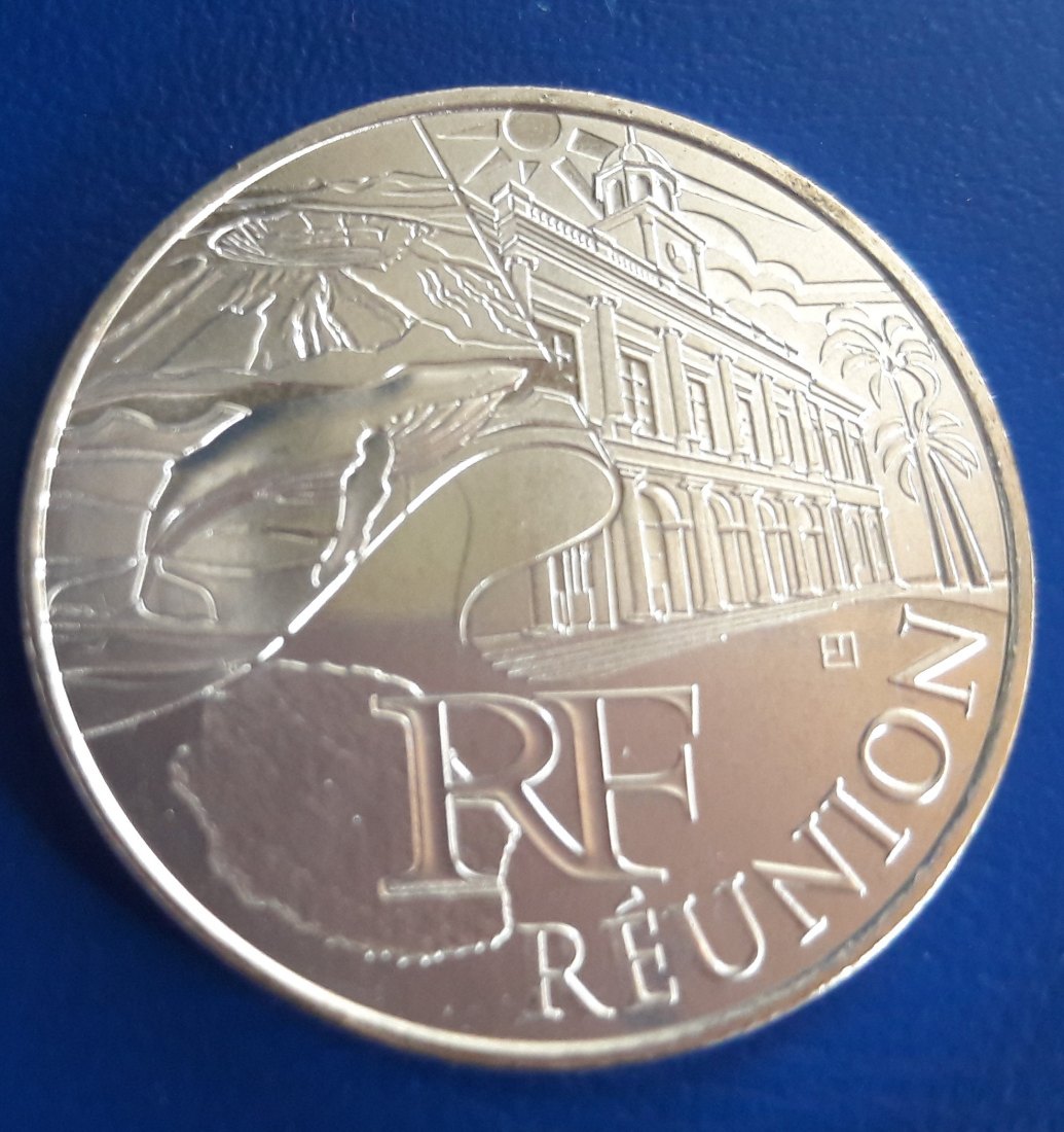  Frankreich - 10 Euro 2011 - aus Regionenserie - Reunion - Silber   