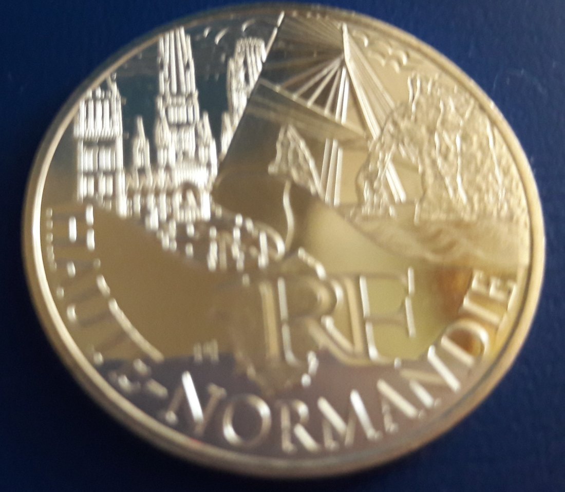  Frankreich - 10 Euro 2011 - aus Regionenserie - Haute-Normandie - Silber   