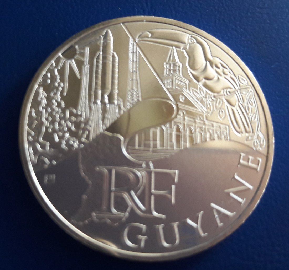  Frankreich - 10 Euro 2011 - aus Regionenserie - Guyane - Silber   