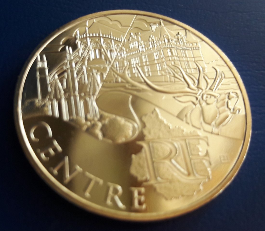  Frankreich - 10 Euro 2011 - aus Regionenserie - Centre - Silber   