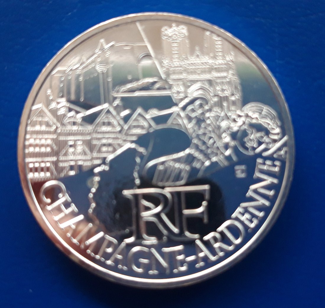  Frankreich - 10 Euro 2011 - aus Regionenserie - Champagne-Ardennen - Silber   