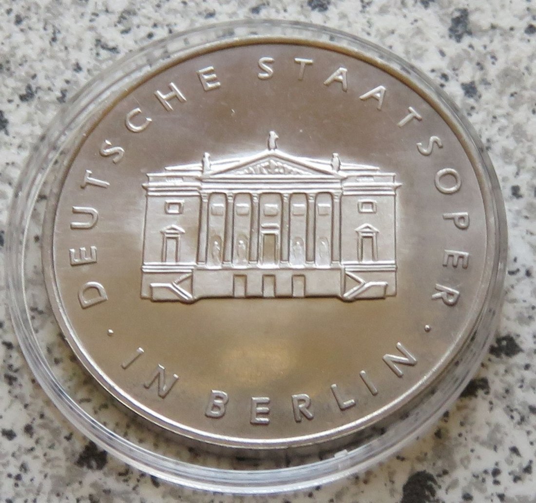  Aus Serie Gedenkmedaillen der Münze der DDR, Nr. 18, Deutsche Staatsoper in Berlin, von 1967   