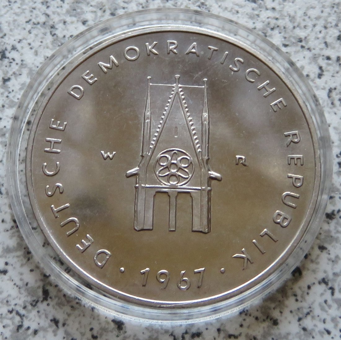  Aus Serie Gedenkmedaillen der Münze der DDR, Nr. 23, Dom zu Magdeburg, 1967   
