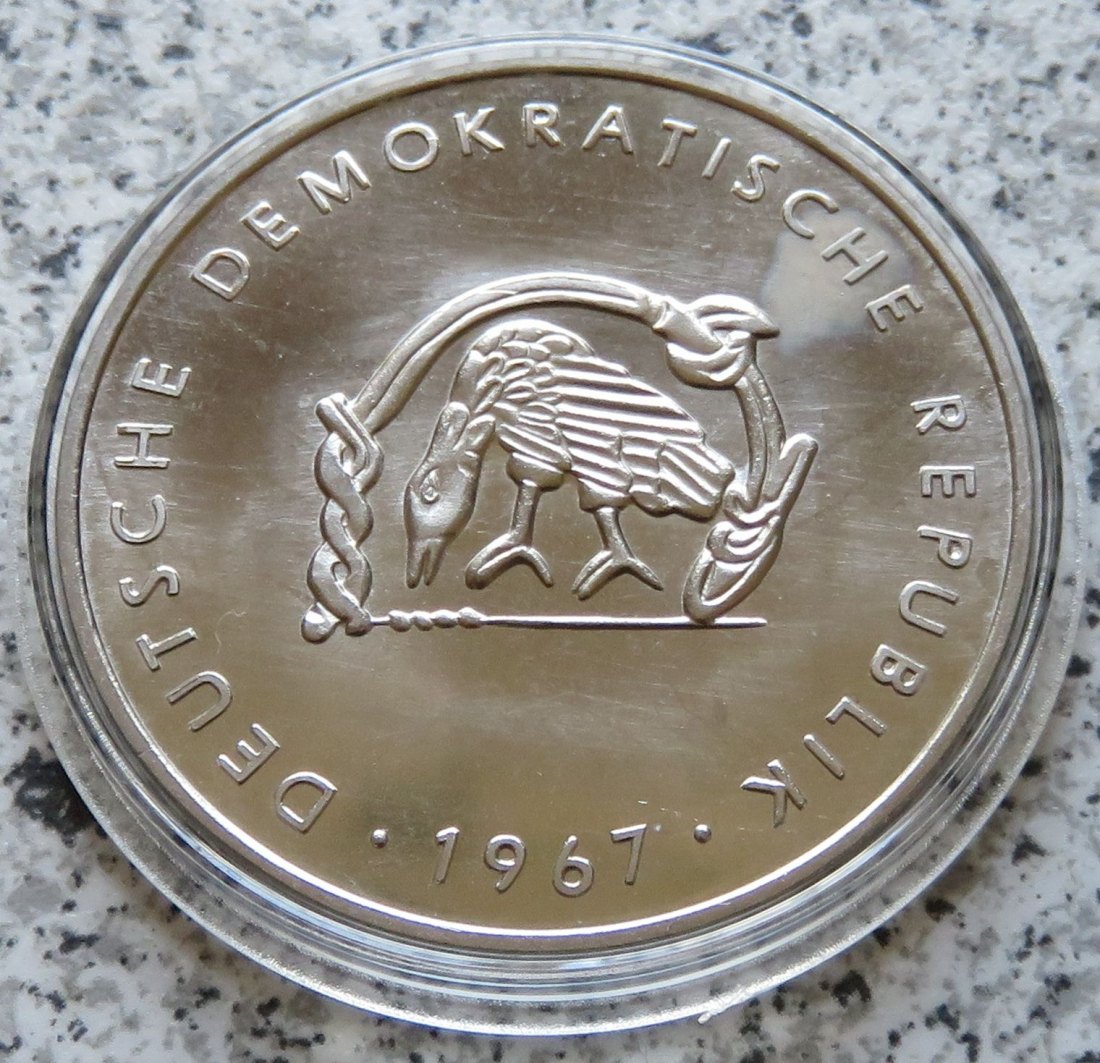  Aus Serie Gedenkmedaillen der Münze der DDR, Nr. 24, Stiftskirche zu Gernrode, 1967   