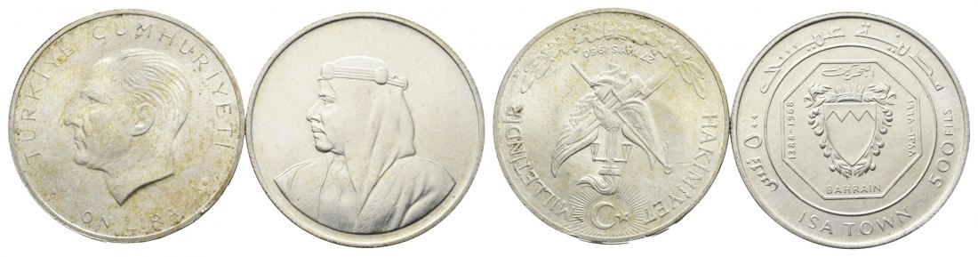  Asien; 2 Münzen 1960/1968   